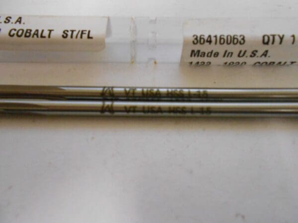 Yankee 36416063 1433 .1830" Dia. Straight Flute Cobalt Reamer Qty. 2 USA