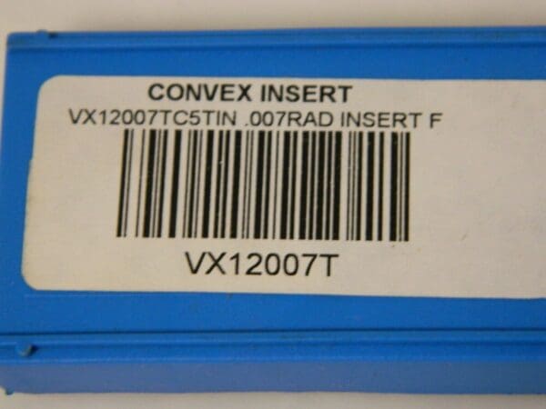 Cutting Tool Tech. Carbide Milling Insert TiN Finish, 1/8" Thick Qty 10 VX12007T