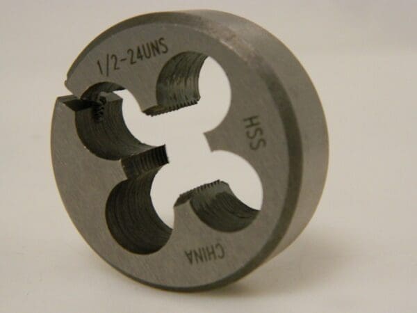 Interstate 1/2-24 UNS High Speed Steel Round Adjustable Die 03934247