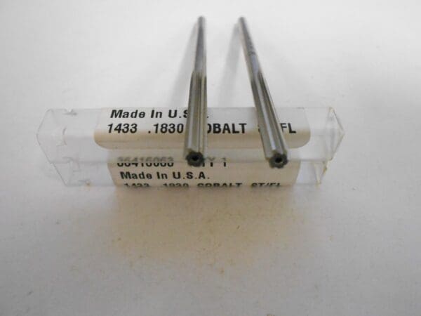 Yankee 36416063 1433 .1830" Dia. Straight Flute Cobalt Reamer Qty. 2 USA