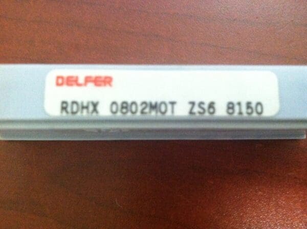 Delfer RDHX0802M0T-ZS6 8150 Indexable Carbide Milling Inserts Qty. 10