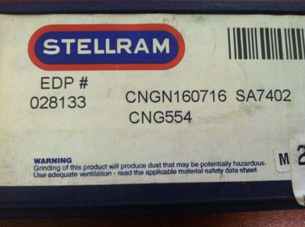 Stellram Ceramic Turning Inserts CNG554 Grade SA7402 Qty. 10