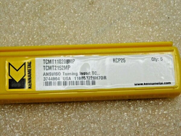 Kennametal Carbide Turning Inserts TCMT21.52 MP Grade KCP25 Qty 5 3744904