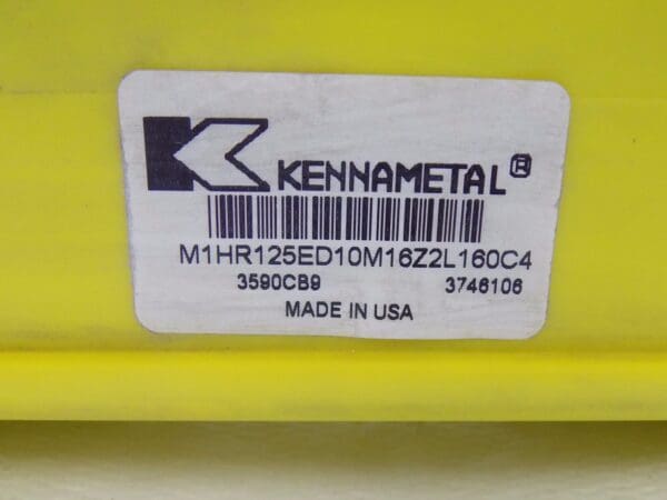 Kennametal Indexable Square Shoulder End Mill 1.25" Dia 2FL 3746106