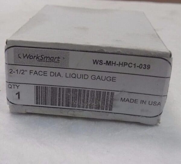 WorkSmart 2-1/2" Face Liquid Gauge #WS-MH-HPC1-039