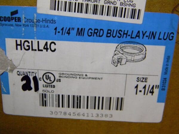 Cooper Crouse-Hinds Rigid Intermediate Bushings 1-1/4" Iron Qty 21 HGLL4C