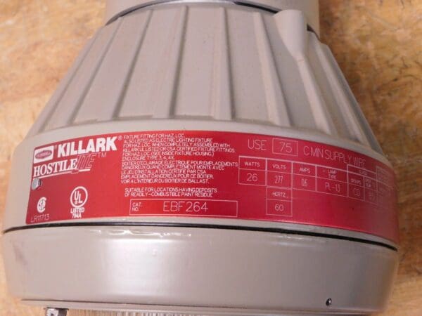 Hubbell Killark Compact Fluorescent Hazardous Location Light Fixture 277AC 13W