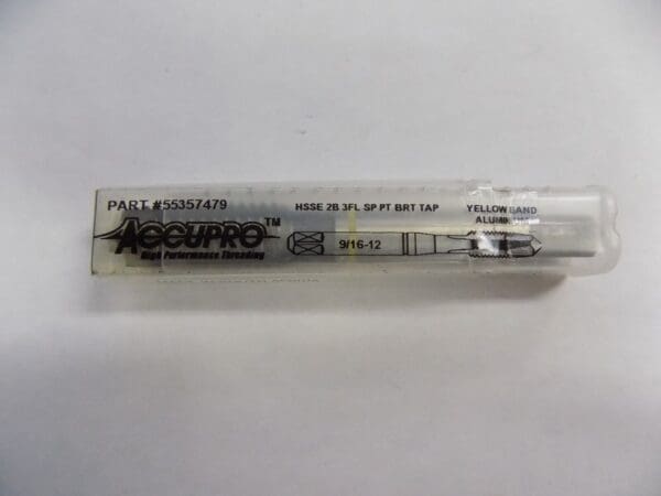 Accupro 9/16-12 UNC 2B 3 Flute HSS Spiral Point Tap QTY 2 55357479