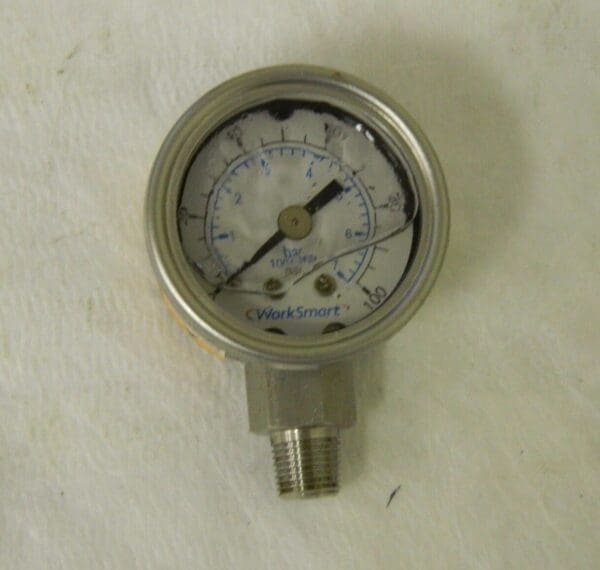 Worksmart Analog Pressure Gauge 1-1/2" Dial 1/8" NPT 0-100 Scale WS-PE-GAGE-112