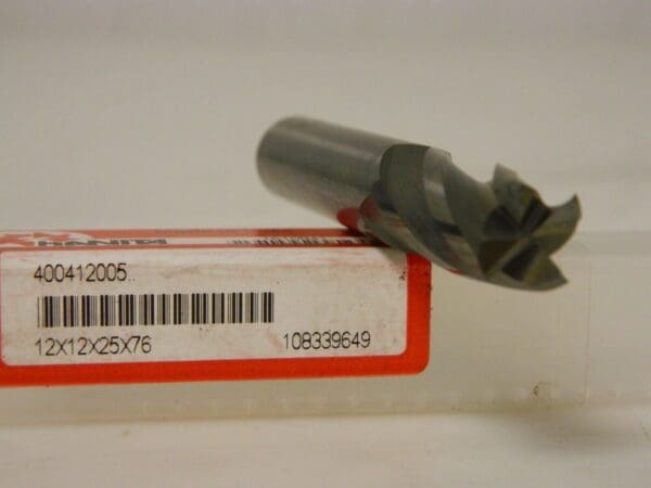 Hanita Carbide SEM End Mill 12mm x 12mm x 25mm x 76mm 4F 400412005