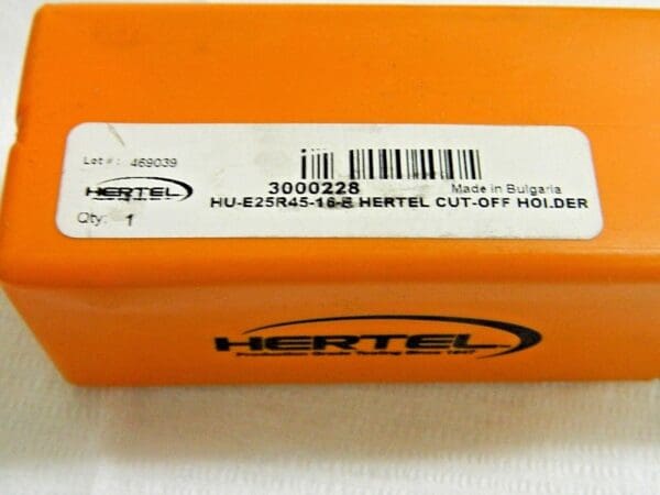 Hertel Indexable Grooving Cutoff Toolholder 1" x 1" HU-E25R45-16-E 3000228