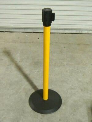 Tensator Tensabarrier Safety Post Stanchion w/ 7.5 Ft. Nylon Tape 890B3335STDD4