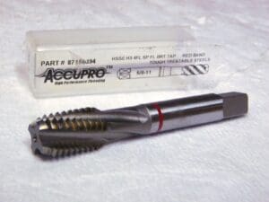 Accupro Vanadium HSS Slow Spiral Flute Tap 5/8-11 UNC 3.8125” OAL 87156394