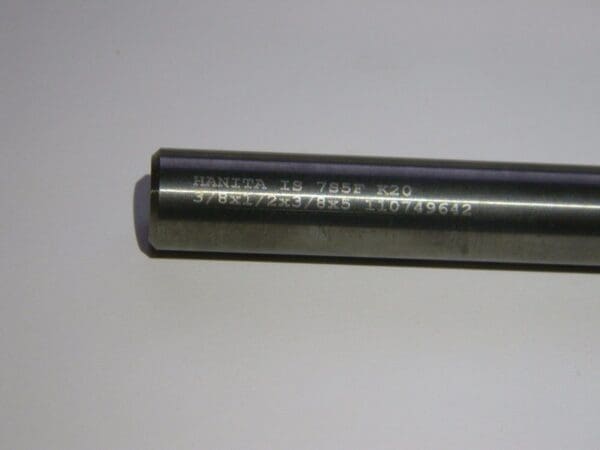 Hanita 3/8" x 1/2" x 3/8" x 5" 4fl Solid Carbide Tapered End Mill TM7S5F10005