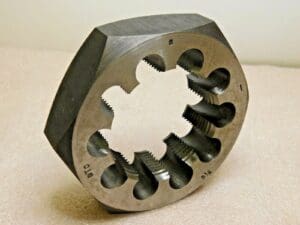 Interstate Hex Rethreading Die RH 3-1/8 - 8 UNS x 5" Hex x 2" Thick79770905