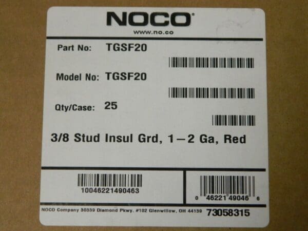 Noco 1 & 2 Gauge Stud Automotive Battery Terminal Protector Red QTY 25 TGSF-20