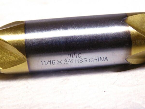 Interstate HSS Sq Dbl End Mill 11/16” Dia 4Fl 1-5/8” LOC 5-5/8” OAL 63325146