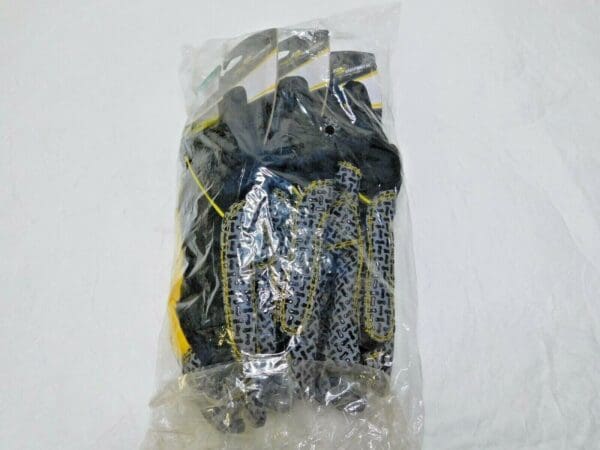 Westchester Pro Series Mechanics Grip Gloves BLK/YLW Medium Qty 3 PAIRS 86650