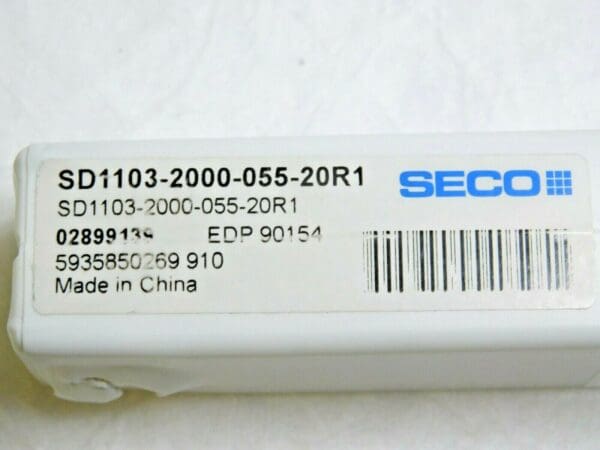 Seco Carbide Universal Drill 20mm 140º 3xD 2FL SD1103-2000-055-20R1 02899139