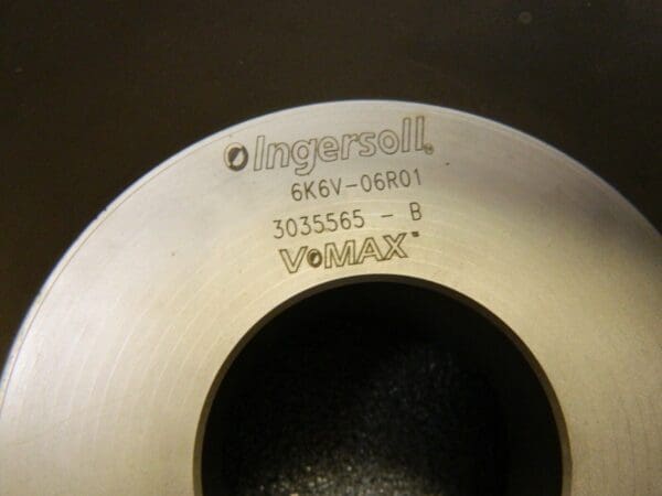 Ingersoll Cutting Tool 6" Dia Face Angle FaceMill W/Inserts VOMAX 6K6V-06R01