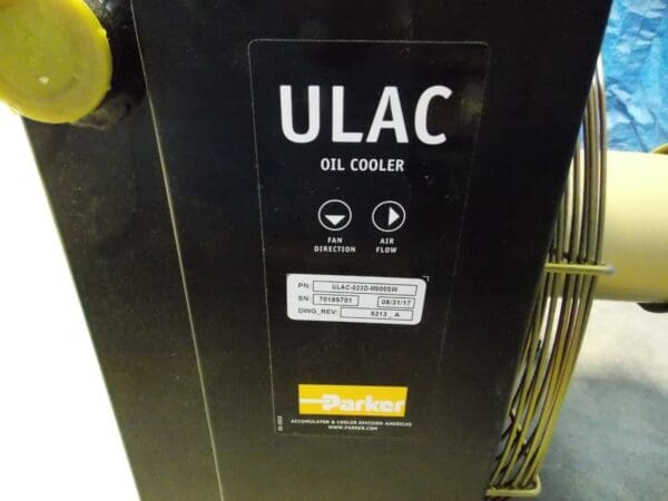 Parker ULAC Industrial Heat Exchanger 203-208/460 V 3 PH ULAC-023D-M000SW REPAIR