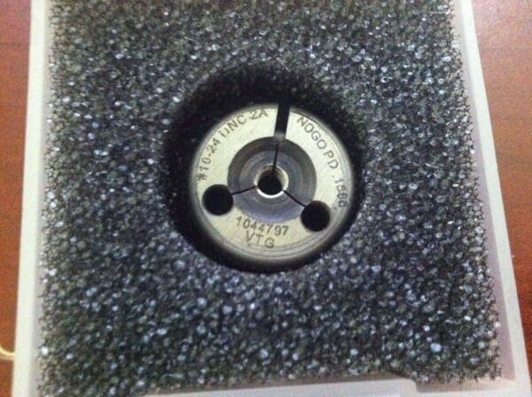 Vermont Gage Single Ring Gage 10-24 UNC-2A No Go Steel 361120030