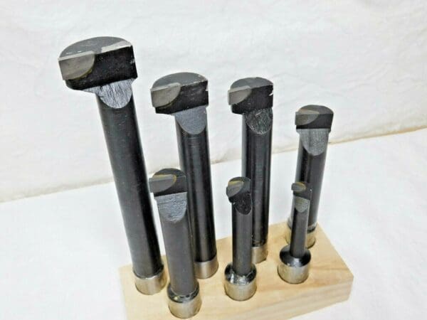 7 Piece Carbide Tipped Boring Bar Set C2 RH 9/16"-1-5/8" Dia x 1" SD 08056707