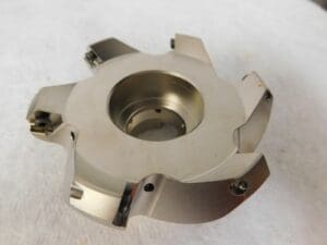 Hertel Index Face Mill 4" Cutting Diam x 1.25" Arbor Hole 45º 600391