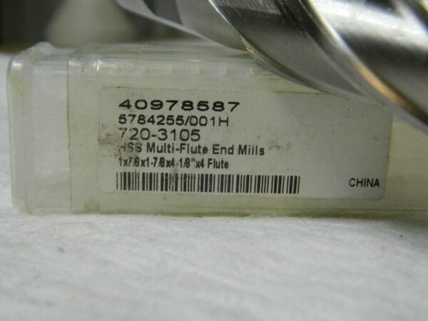 MHC 1" x 7/8" x 1-7/8" x 4-1/8" 4FL HSS End Mill 720-3105