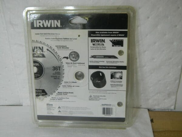 Irwin Wet & Dry Cut Saw Blade 7" Diam 5/8" Arbor Hole Diam 36 Tooth 038548992693