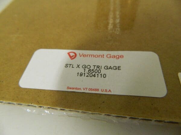 Vermont Gage X Go Gage Pin 1.5101-2.010 191204110