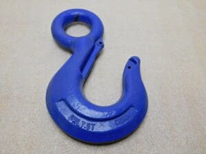 Carbon Steel Eye Hook w/o Latch Blue 12.41" OAL 15000Lb Load Limit 74385360