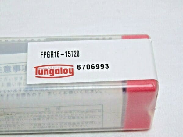 Tungaloy Indexable Grooving Toolholder External RH 1"x1" ‎FPGR16-15T20 6706993