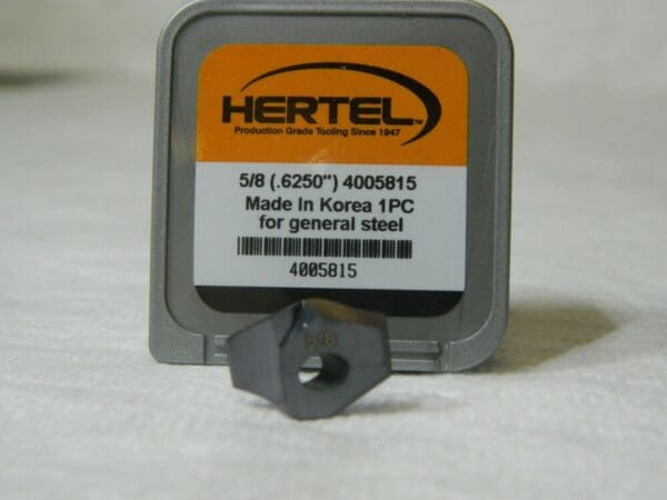 Hertel Replaceable Drill Tip Series HMD 5/8" Diam Grade HC125MD 140° 4005815