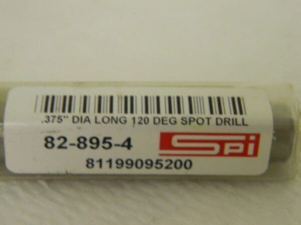 SPI Cobalt Spotting Drill 0.375" x 63/64" x 6-11/16" 120° Point Angle 82-895-4