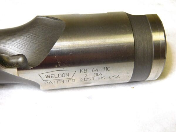 Weldon Tool Crest Cut End Mill 2” Dia 2Fl 6” LOC 2” Shk Dia 9.75” OAL KB64-11C