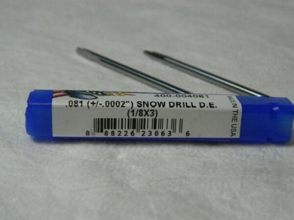 Monster Tool Snow Drill Double-End 1/8" x 3" .081(+/-.0002") Qty 2 400-004081