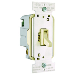 Pass & Seymore Toggle Switch 600W 3W IVORY QTY 3 T603-I