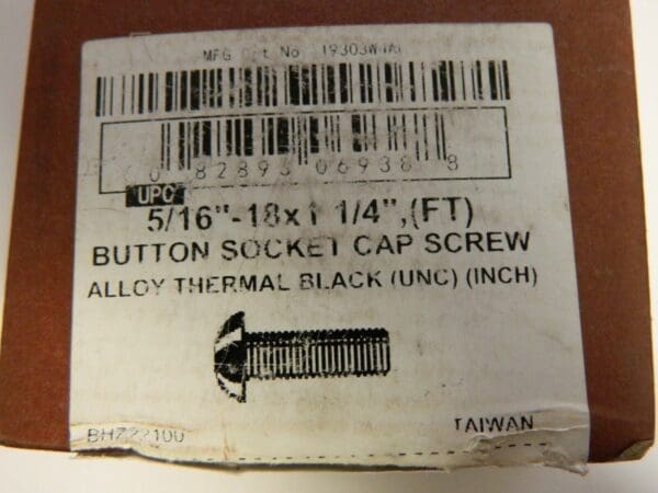 Brighton 5/16-18 UNC Hex Socket Button Cap Screw QTY 100 97281224