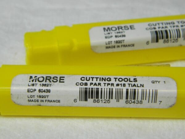 Morse 1362T #18 7XD Cobalt HP TiALN Drill Qty 2 60438