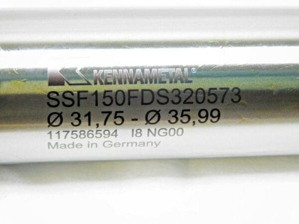 Kennametal Drill Body 1-1/2"SD 3xD FDS32 Head Connection SSF150FDS320573 3952192