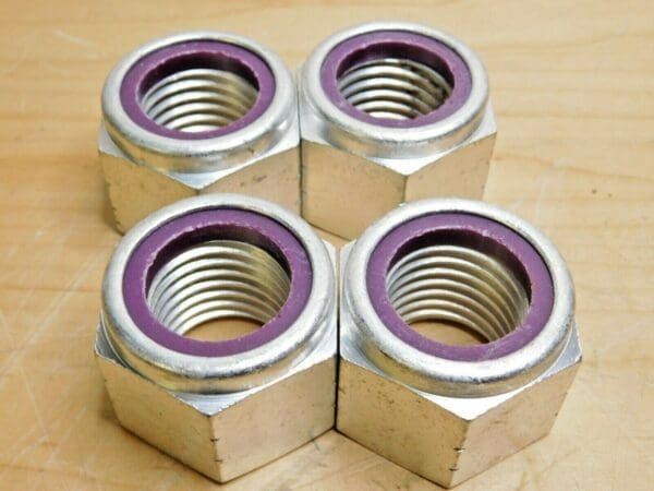 4 Steel Hex Lock Nuts Cadmium Clear -Plated RH 1-3/8" - 6 UNC Grade 8 67453688