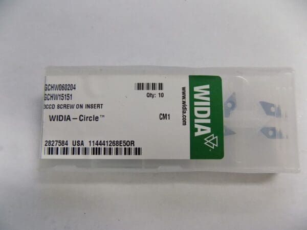 Widia Screw on Inserts GCHW060204 GCHW15151 Grade CM1 Qty. 10 2827584