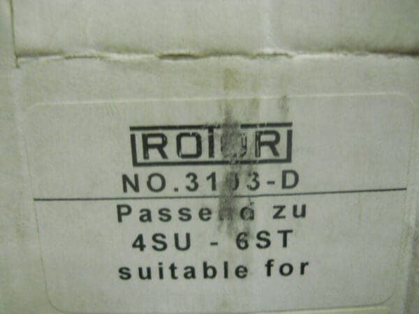 Rotor Bullnose Cone for Type A Center 45mm Tip x 100mmW x 60mm L 3103-D