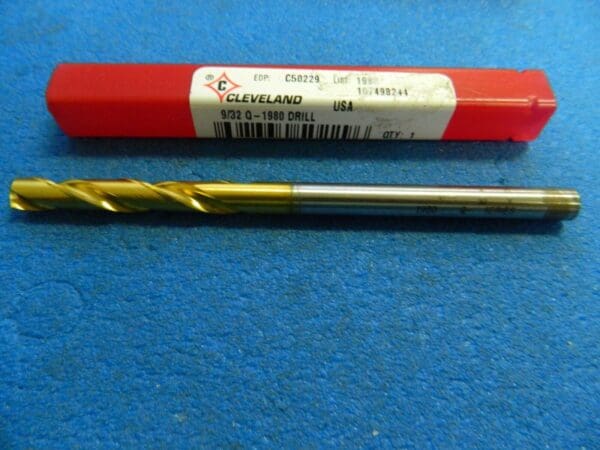 Cleveland Twist Drill C50229 9/32" 2 Flute Drill USA