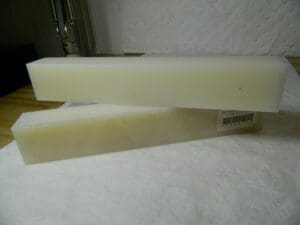 Natural (Color) Nylon 6/6 Rectangular Bar 1' x 2" x 1-1/2" Qty 2 63400766