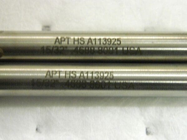 Alvord Polk Tool Core Drills HSS RH 15/32" x 7-1/2" OAL 4FL Qty 2 47022