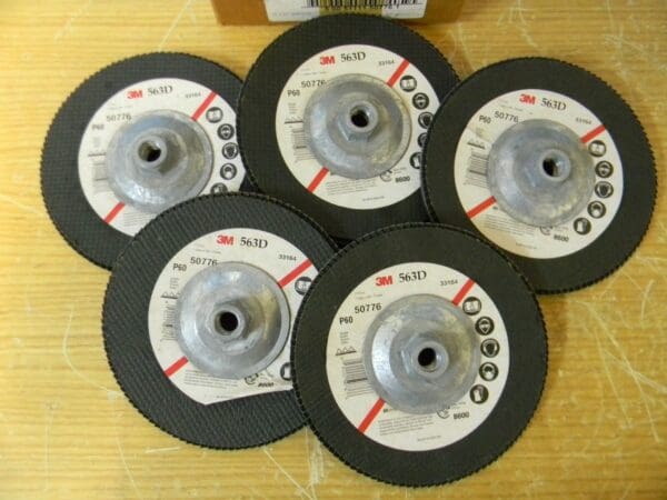 3M Abrasive Flap Discs P60 Grade 7" Coated Zirconia-Alumina Qty 5 50776