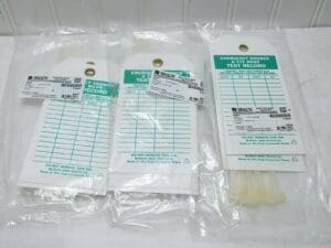 Brady Emergency Shower & Eye Wash Test Record Tags 5.75" x 3" Qty 30 Pcs 86560