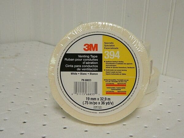 3M White Nonwoven Fabric Film Tape 36 Yds. x 3/4" Qty 5 00051115688331